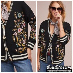 NEW Anthropologie Gardenia Cardigan by Lea & Viola